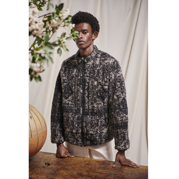 ARABESQUE PILE ZIP JACKET (222OJ-JK06) | OLD JOE & CO