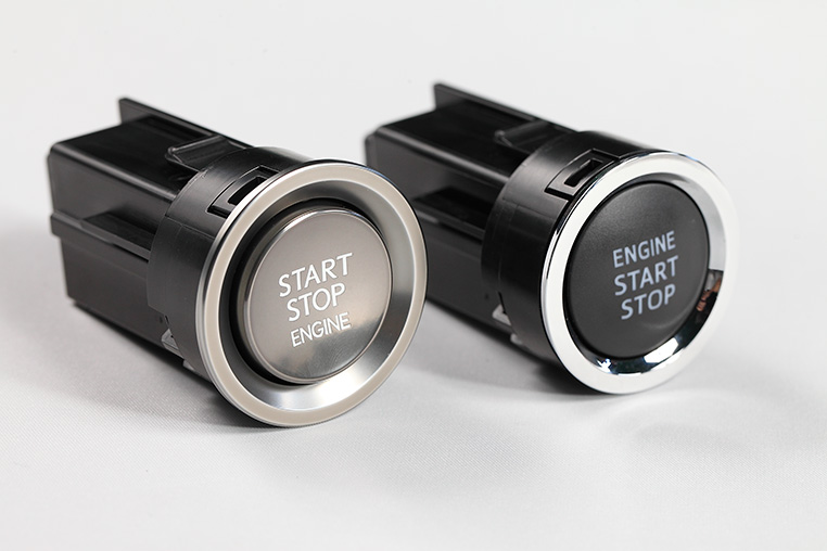 新品未使用☆新型レクサス 逆反りスタートスイッチ☆スカイブルー打ち