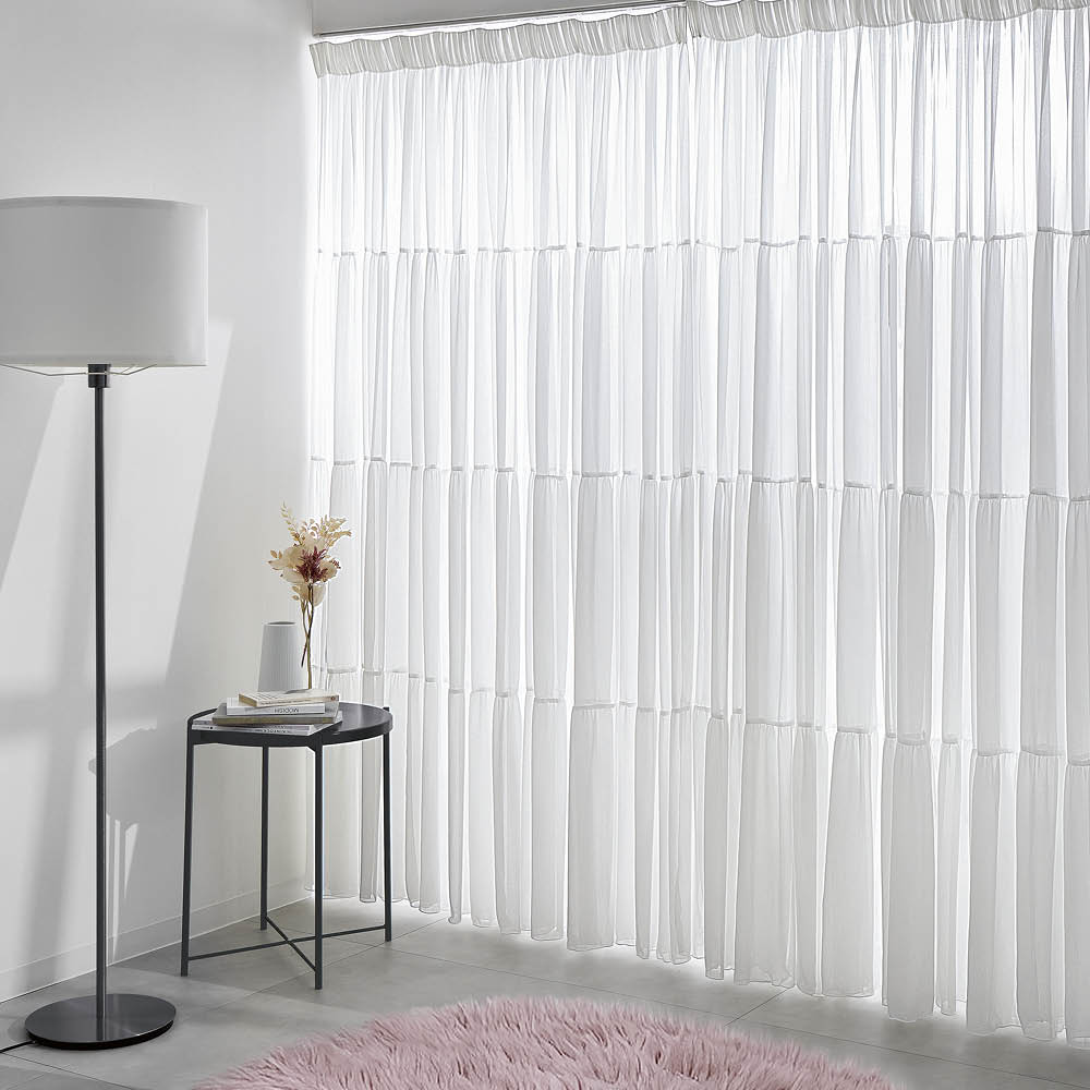 フリルスタイルレースカーテン（2枚組） 通販 - ディノス