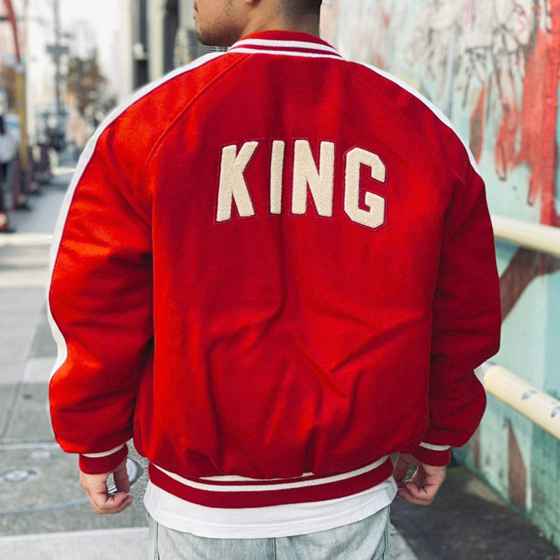 ラストMのみ】KINGSIZE（キングサイズ）“KING AWARD STADIUM JACKET