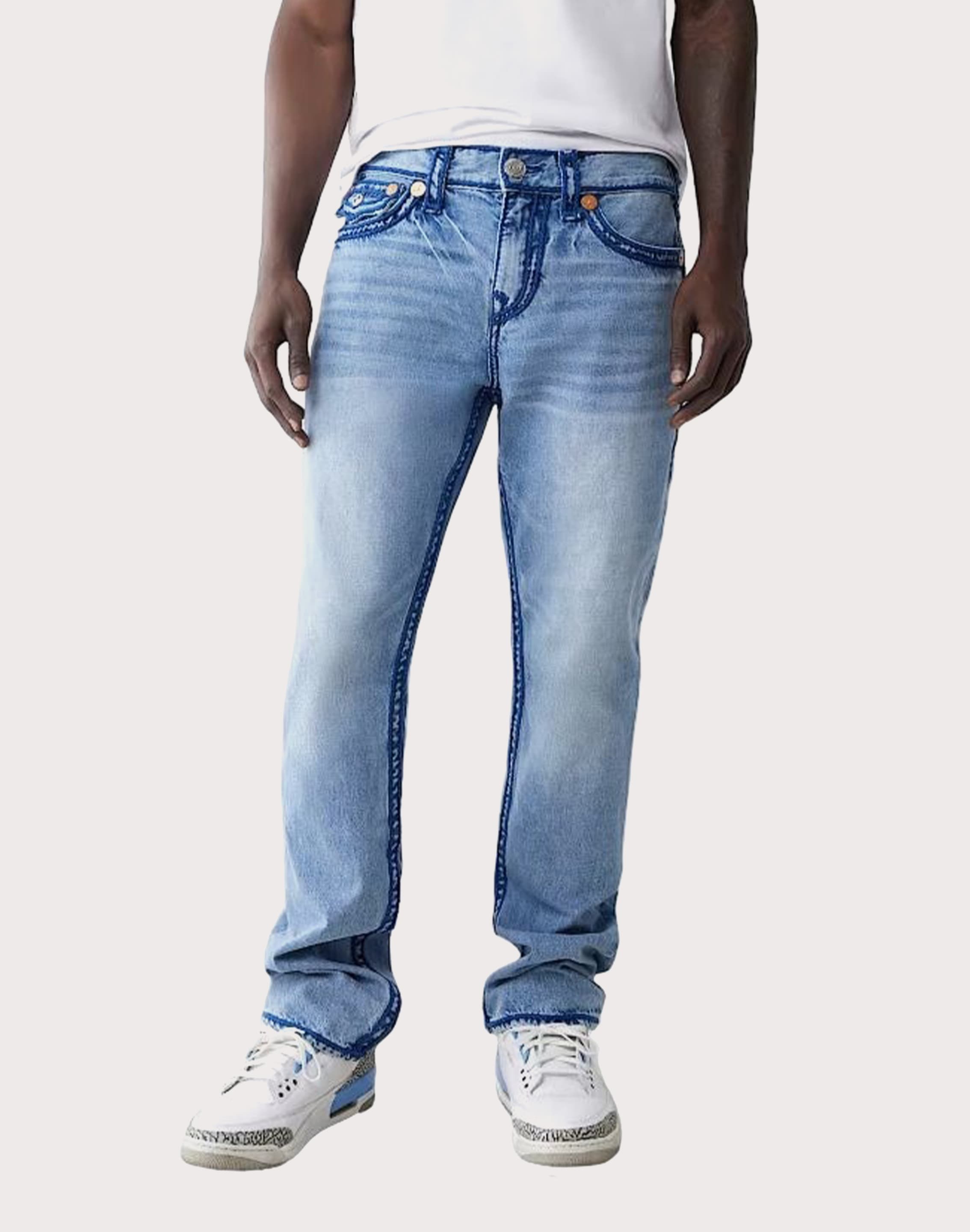 True Religion Ricky Rope Stitch Flap Straight Fit Denim Jeans – DTLR