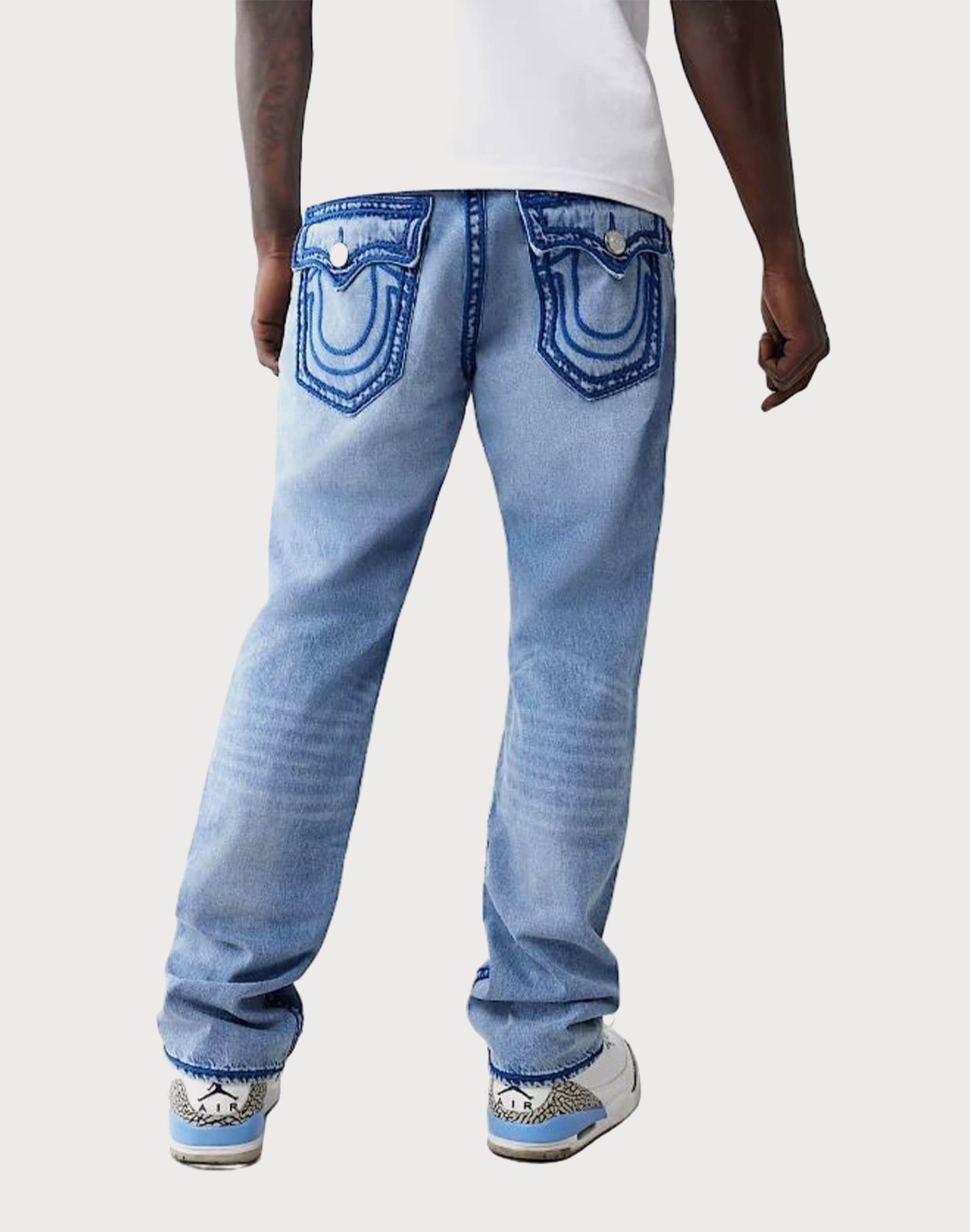 True Religion Ricky Rope Stitch Flap Straight Fit Denim Jeans – DTLR