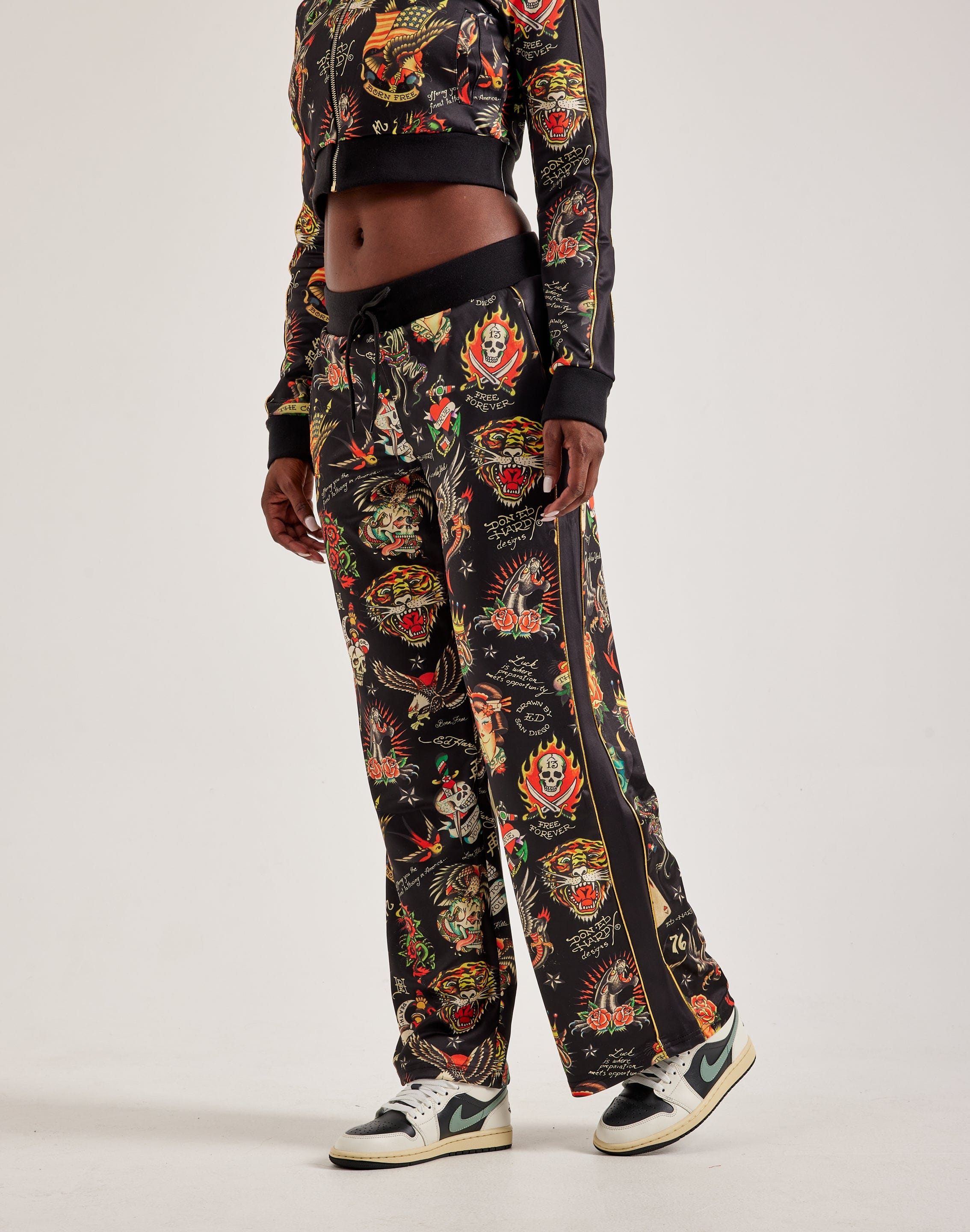 Ed Hardy Shrunken Flashboard Track Pants – DTLR