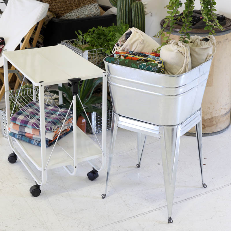 DULTON ONLINE SHOP | FOLDING TROLLEY WHITE(WHITE): 家具