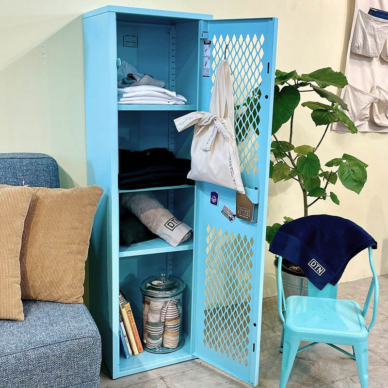 DULTON ONLINE SHOP | STEEL MESH LOCKER SAX BLUE(SAX BLUE): 家具