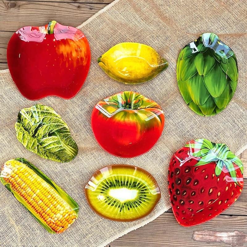 DULTON ONLINE SHOP | GLASS FARMER PLATE STRAWBERRY(STRAWBERRY