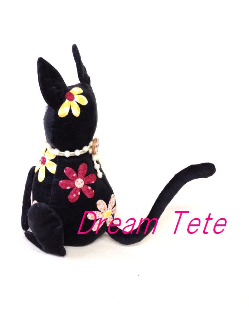 黒ねこ＊花ちゃん 商品詳細｜パッチワーク専門店 ドリームテテ｜教室の