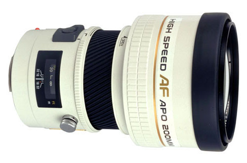 Minolta AF 200mm F2.8 G APO HS A-mount lens info