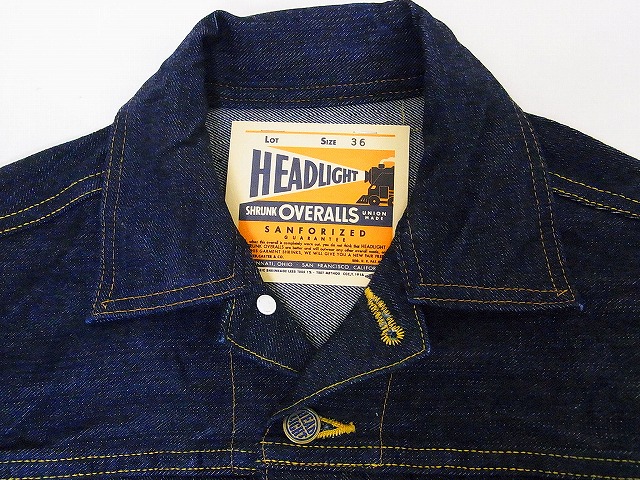 HEADLIGHT[ヘッドライト] デニムジャケット HD13739 カウボーイ