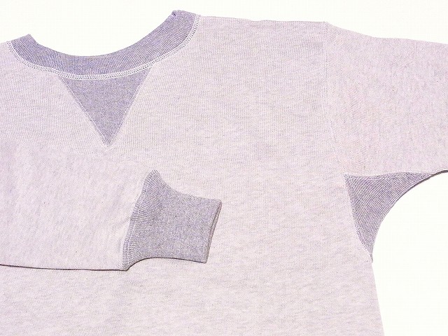 WAREHOUSE[ウエアハウス] スウェット 2本針コンビ両Vスウェット 466