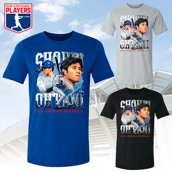 MLBPA公式ライセンス 大谷翔平グラフィックTシャツ(S Tシャツ/ブルー