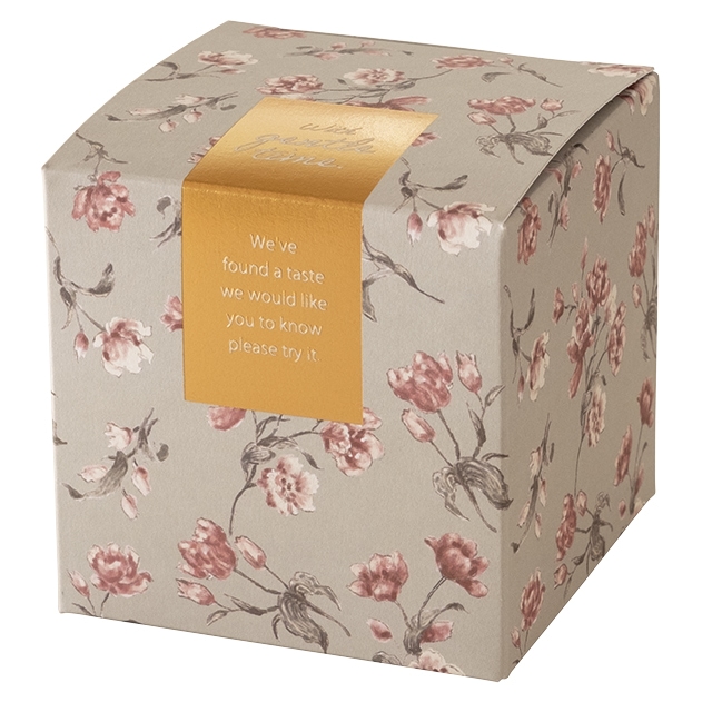 キューブギフトボックス/グレーフラワー｜ギフト、ラッピング用品