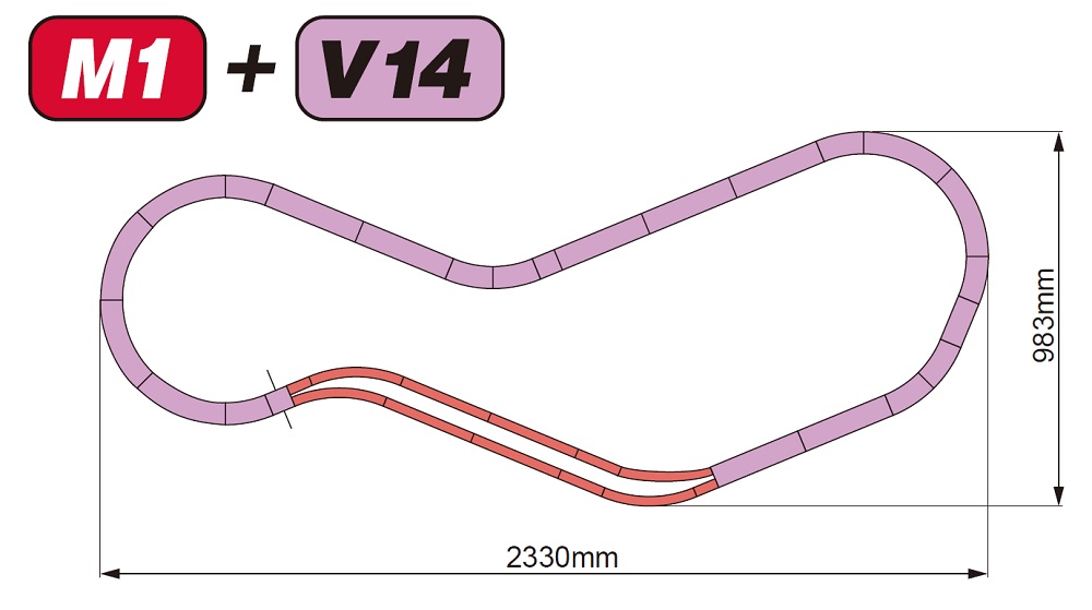 KATO鉄道模型オンラインショッピング V14 内側複線線路セット（R315