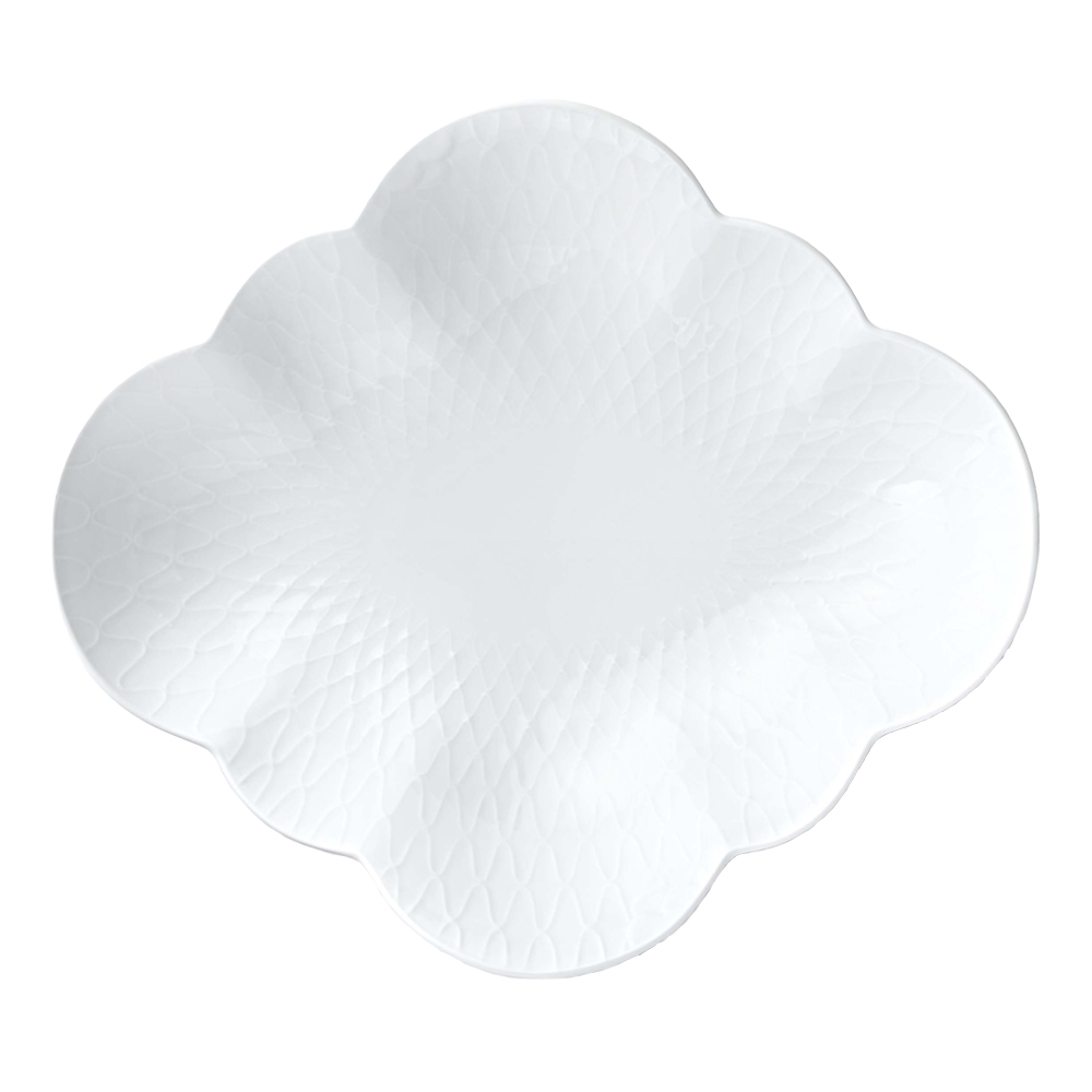 ホワイトパルメッテ フラワーボウル 26cm 電子レンジ 食洗機対応 (RC09