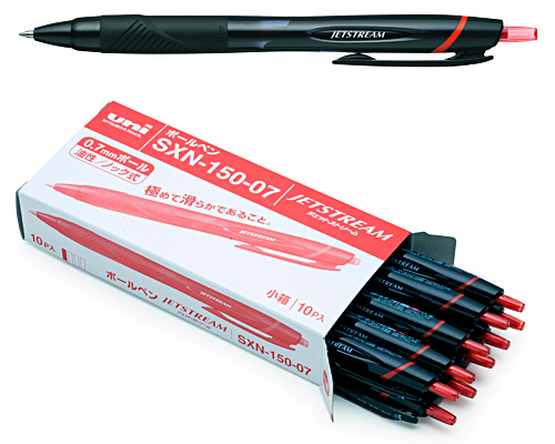 イーシザイ・マーケット / 油性ボールペン ジェットストリーム 赤0.7