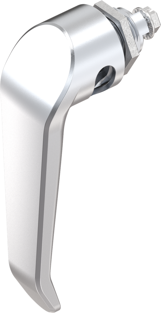 L-handle quarter turn for padlock, Zinc die chrome-plated; 1000