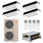 Mitsubishi MXZ-SM42NLHZ 4-MLZ-KX12NL H2i One-Way Ceiling Cassette