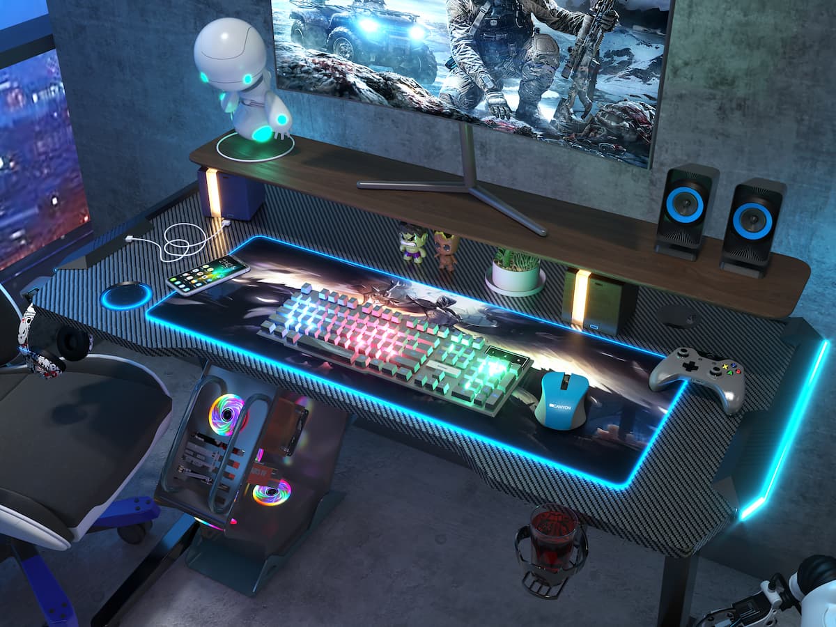 FlexiSpot GT2-JA ゲーミングデスク |エディオン公式通販