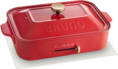 BRUNO BOE021-WH コンパクトホットプレート ホワイト|エディオン