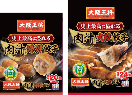 濃厚チーズ×中華！溢れる肉汁×中華！ 大阪王将2025年秋冬冷凍新商品が9