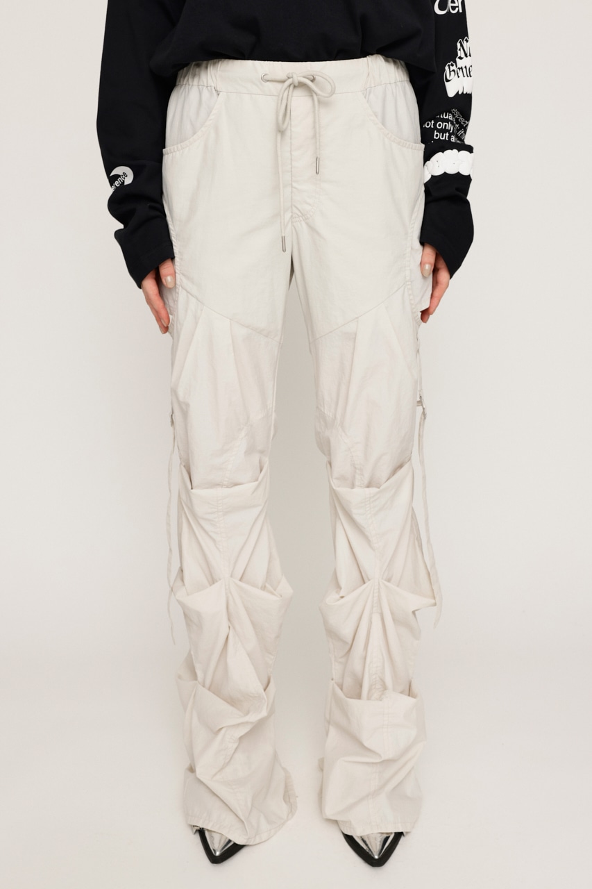 SLY | NYLON TUCK FLARE パンツ (パンツ ) |SHEL'TTER WEBSTORE