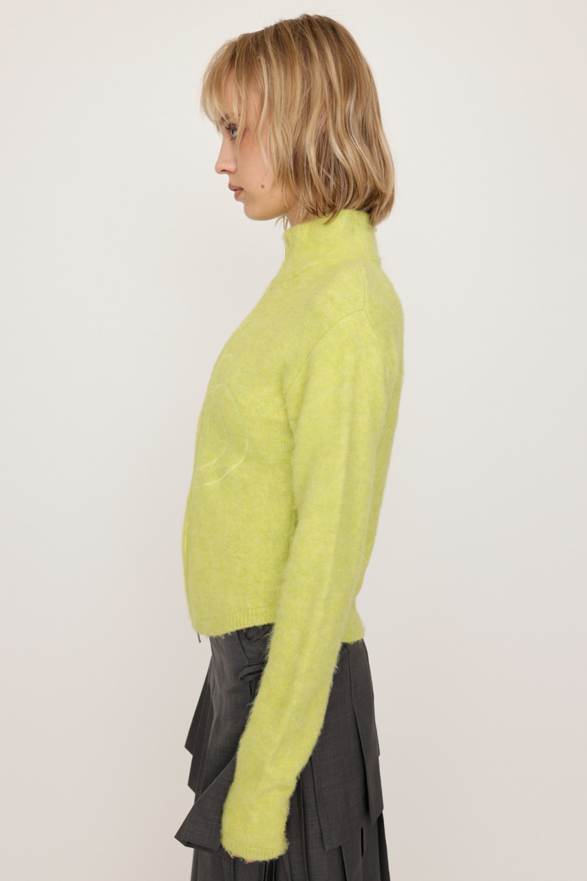 SLY | EMBROIDERY ZIP UP トップス (ニット ) |SHEL'TTER WEBSTORE