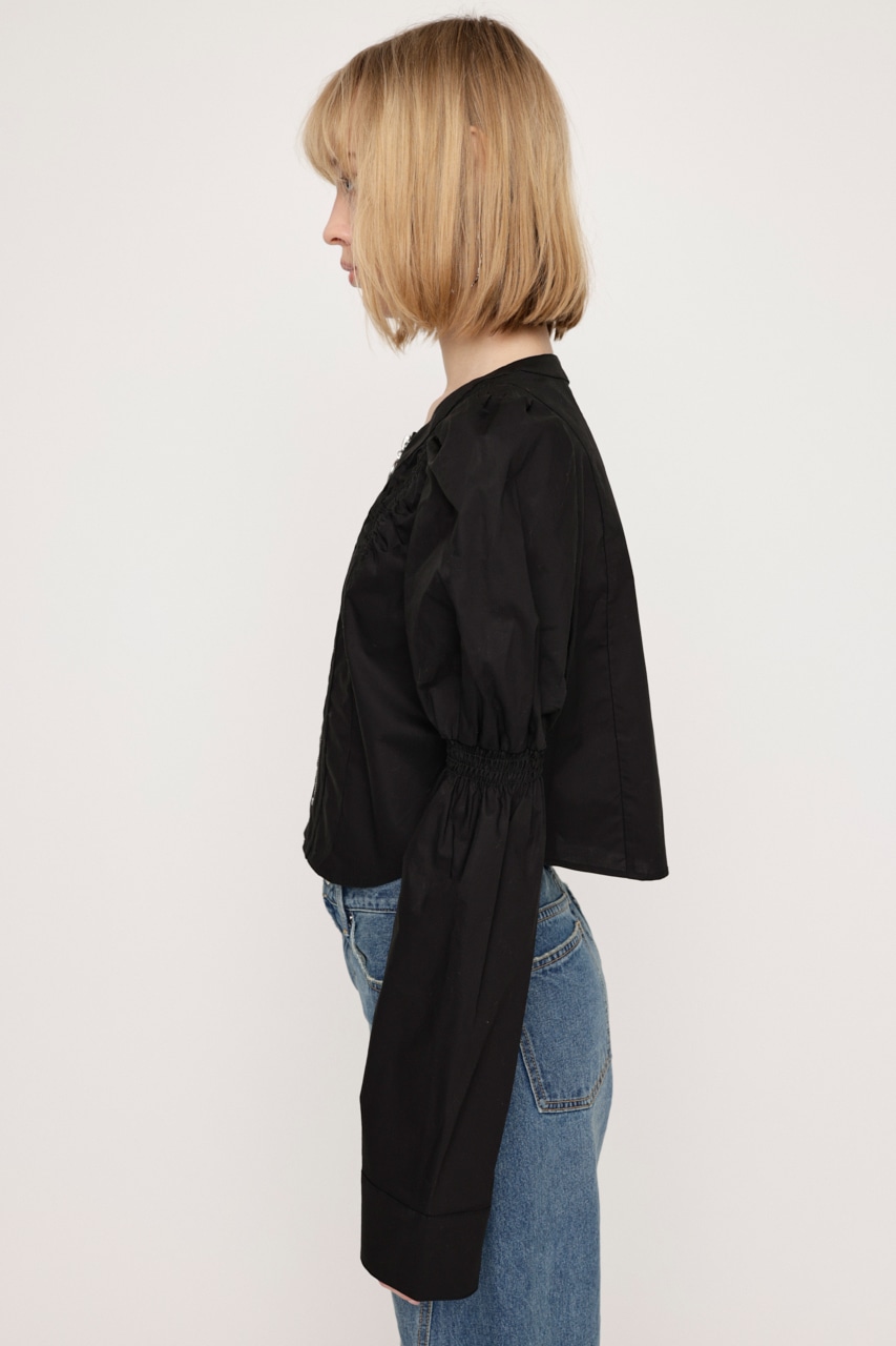 SLY | FRONT ZIP SHIRRING ブラウス (シャツ・ブラウス ) |SHEL'TTER