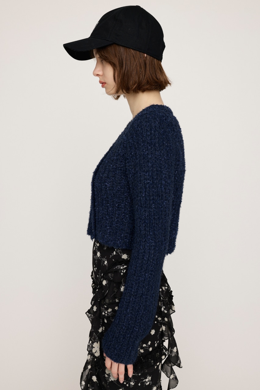 SLY | TAPE YARN SLANT NECK カーディガン (ニット ) |SHEL'TTER WEBSTORE