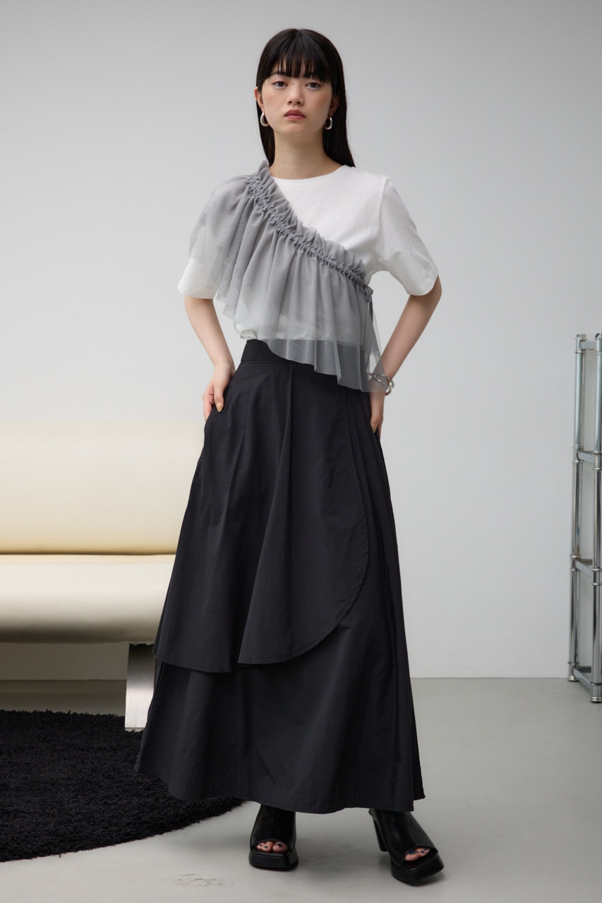 AZUL BY MOUSSY | ボリュームデザインスカート (スカート(ロング