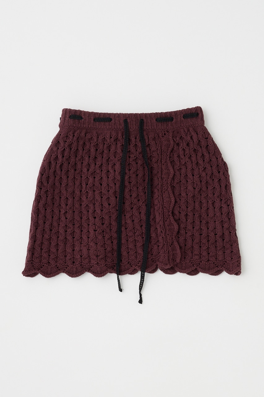 MOUSSY | OPENWORK ニットスカート (スカート(ミニ) ) |SHEL'TTER WEBSTORE