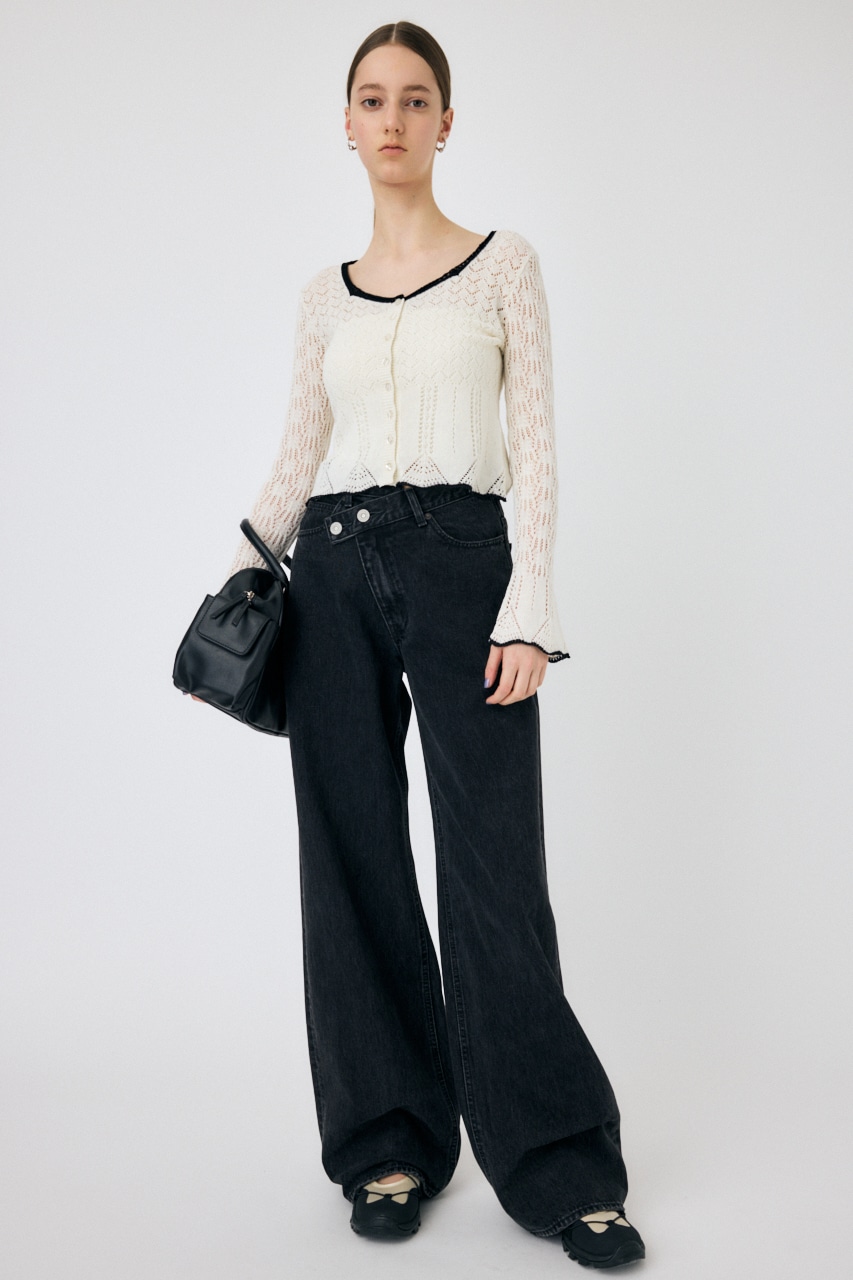 MOUSSY | EYELET LACE ニットトップス (ニット ) |SHEL'TTER WEBSTORE