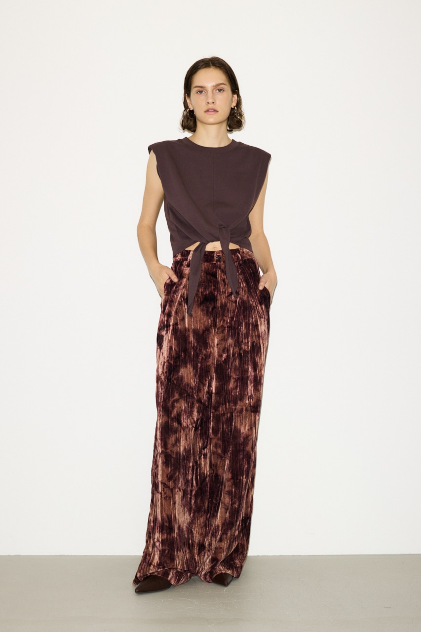 THROW by SLY | 【THROW】VELOURS WRINKLE TUCK パンツ (パンツ