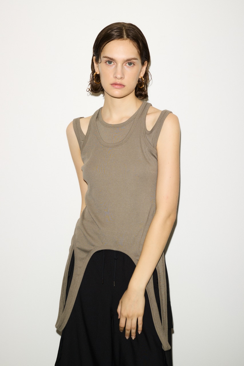 THROW by SLY | 【THROW】LAYERED HOLE TANK トップス (タンクトップ
