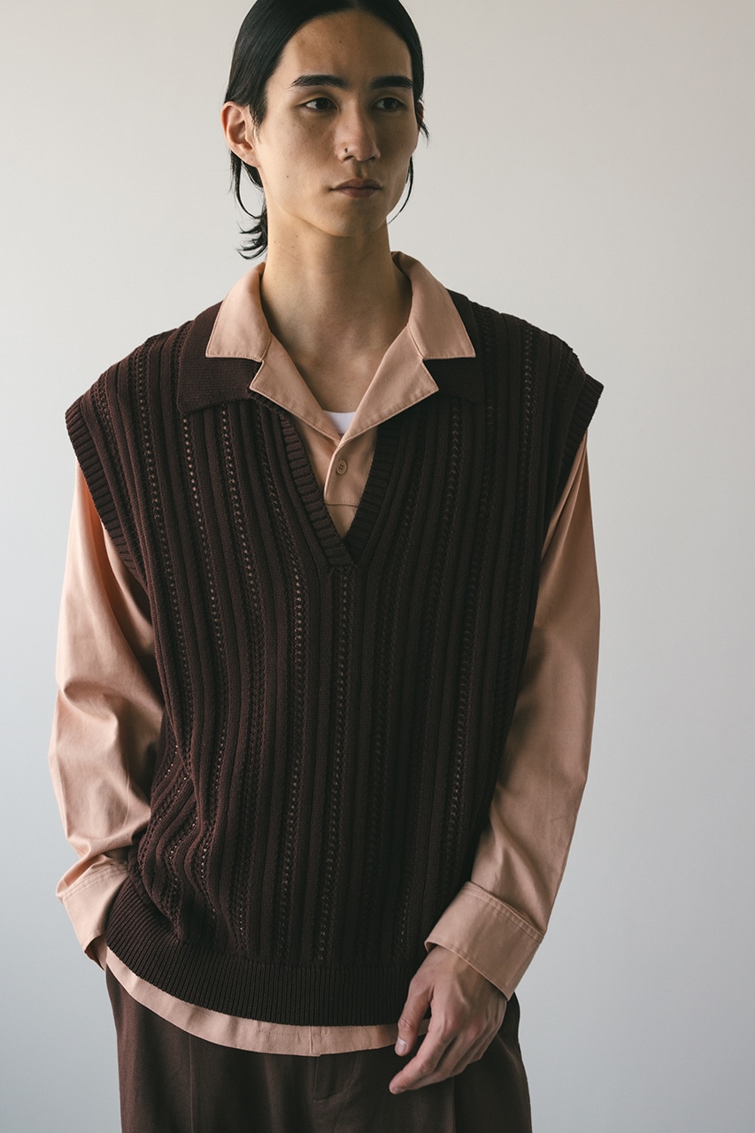 STYLEMIXER | クロシェニットベスト (ベスト ) |SHEL'TTER WEBSTORE