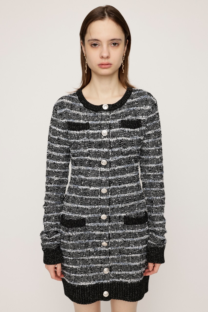 SLY | KNIT TWEED ショートワンピース (ワンピース(ミニ・ミディアム