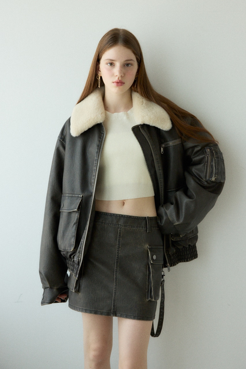 SLY | 3D PK F／LEATHER MINI スカート (スカート(ミニ) ) |SHEL'TTER