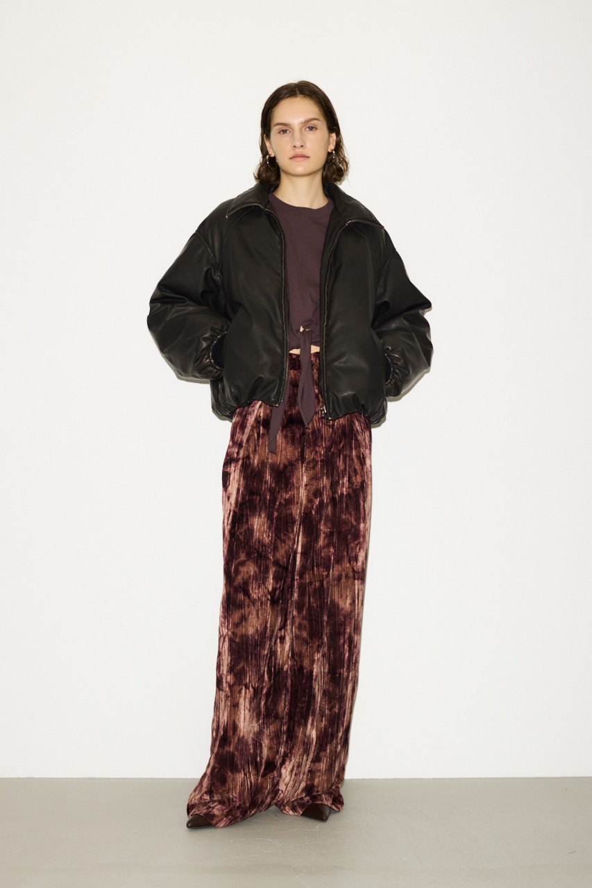 THROW by SLY | 【THROW】VELOURS WRINKLE TUCK パンツ (パンツ
