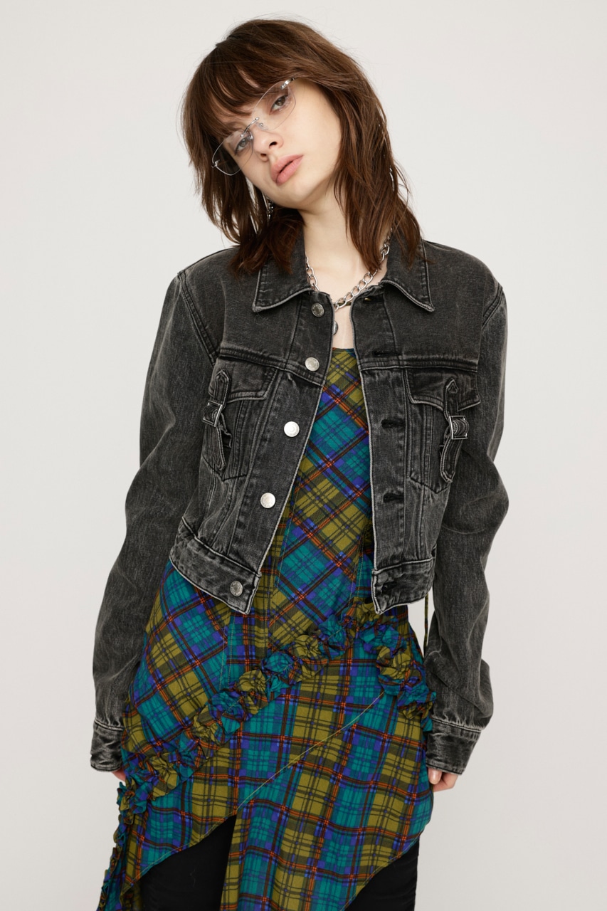 SLY | OVER DYE COMPACT DENIM ジャケット (デニムジャケット ) |SHEL