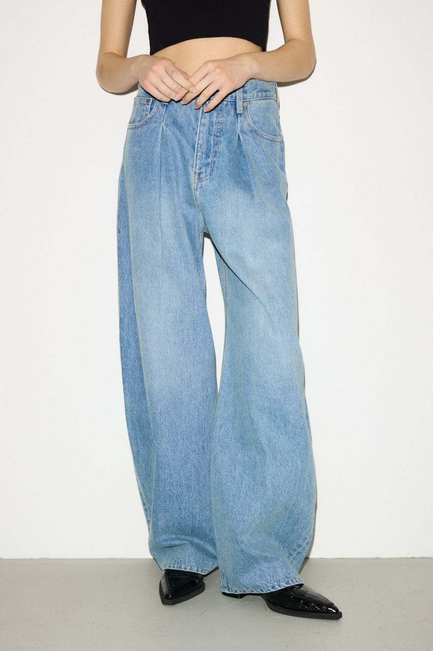 THROW by SLY | 【THROW】J／W CURVE TUCKED パンツ (ワイド ) |SHEL