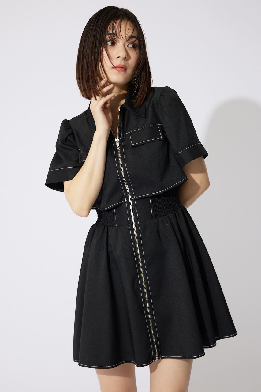 rienda | 【岡崎紗絵さん着用アイテム】バストフレアミニワンピース