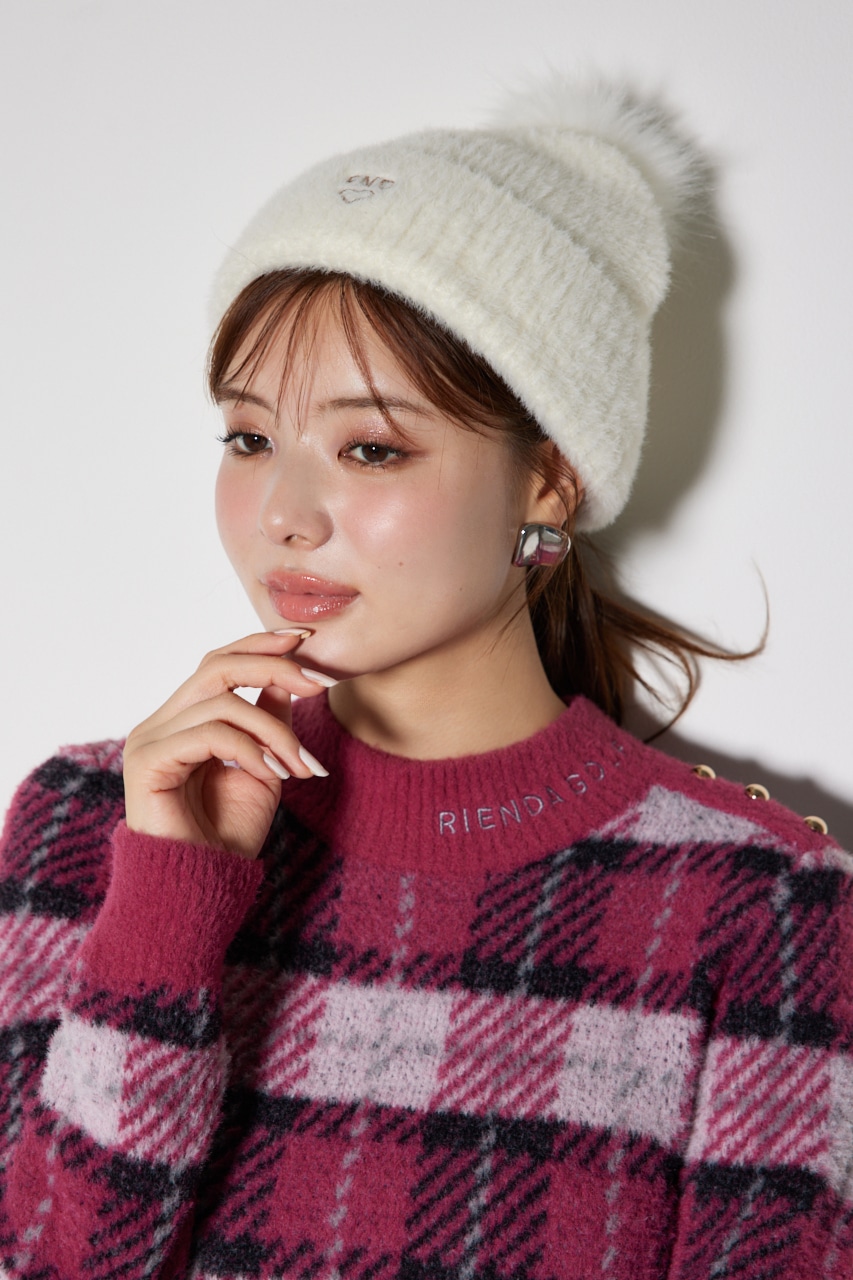 RIENDA GOLF | 【RIENDA GOLF】ポンポン付きニット帽 (帽子 ) |SHEL