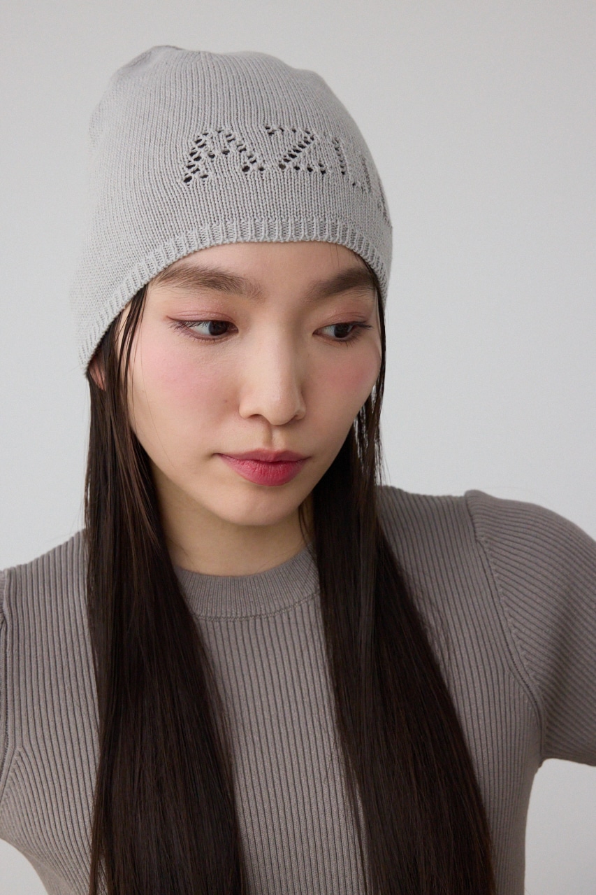 AZUL BY MOUSSY | ロゴパンチングニットビーニー (帽子 ) |SHEL'TTER