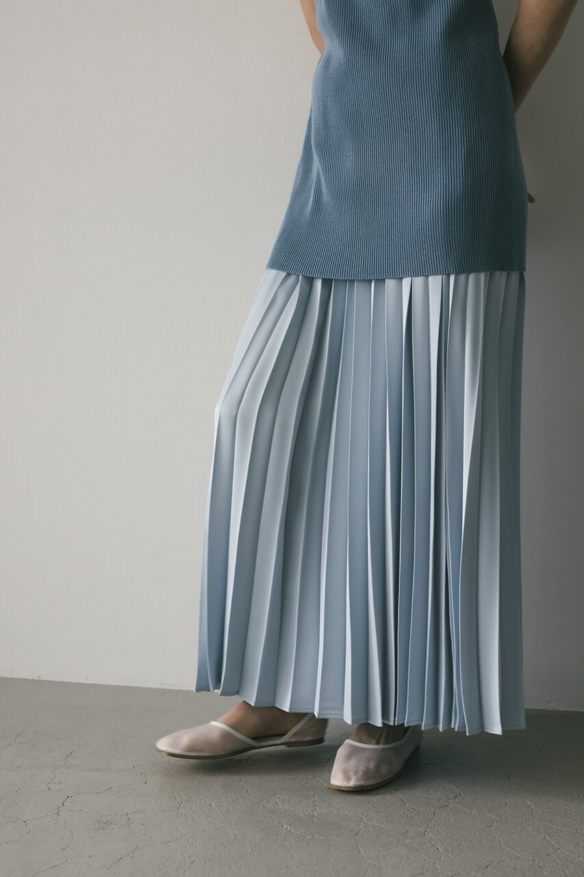 STYLEMIXER | サテンプリーツスカート (スカート(ロング) ) |SHEL'TTER
