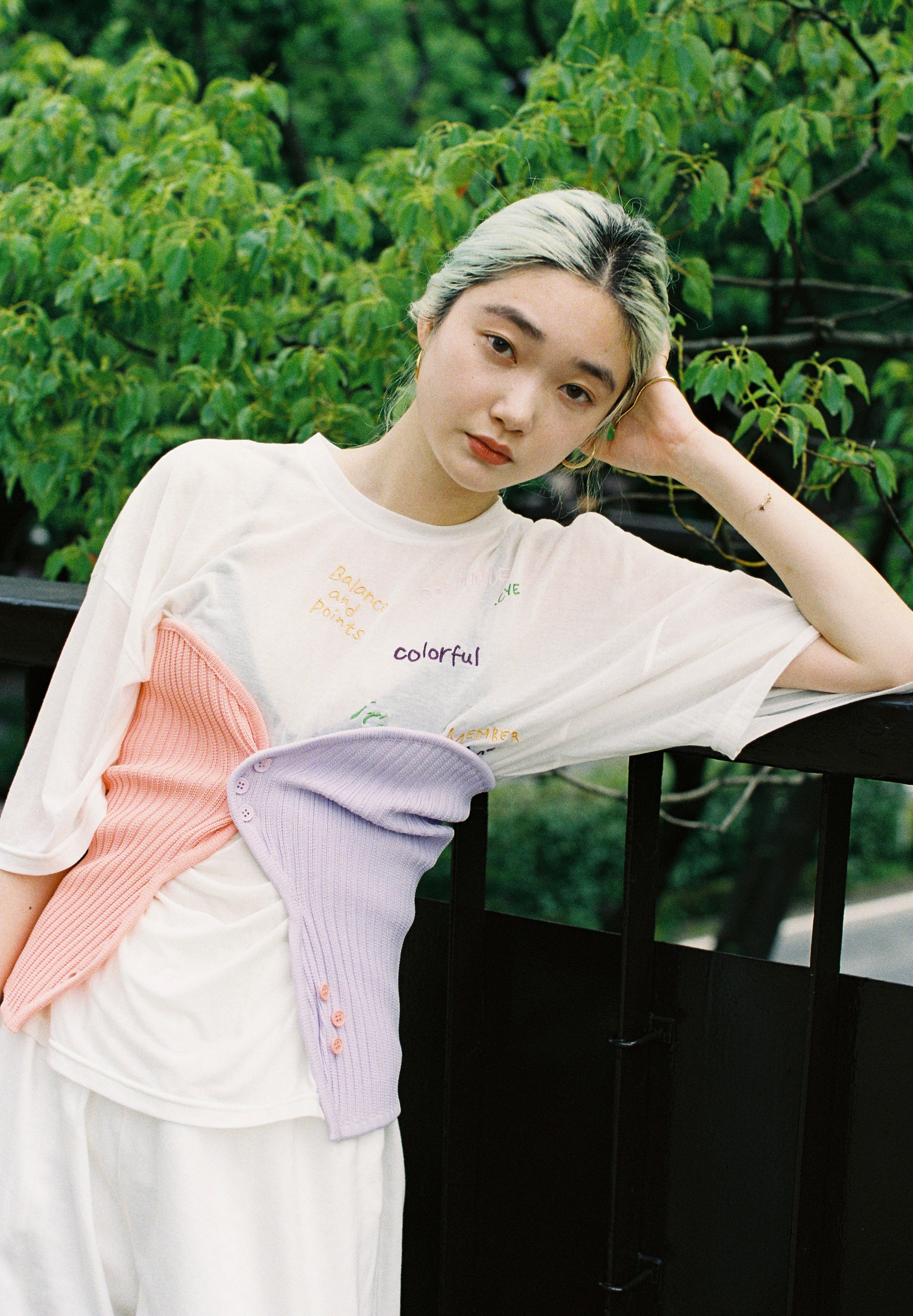 HeRIN.CYE | mio yanase / Wave knit bustier (ベアトップ ) |SHEL