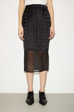 THROW by SLY | 【THROW】SHRINK SHEER スカート (スカート(ロング