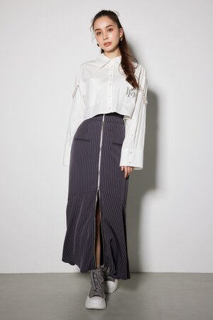 rienda | ジャストウエストセンターZIPマーメイドスカート (スカート