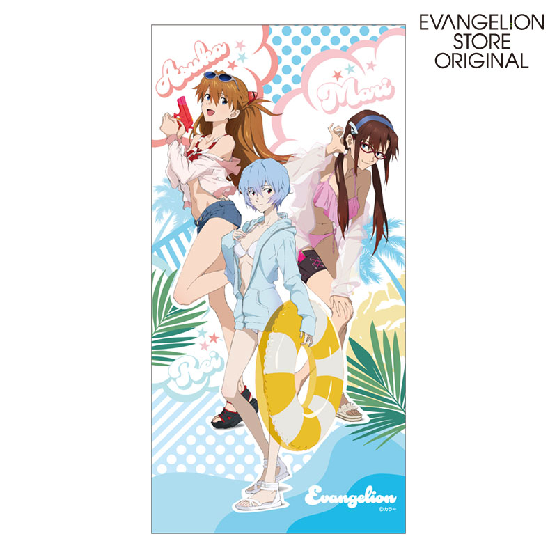 EVA STOREオリジナル バスタオル/レイ＆アスカ＆マリ(サマーフェス