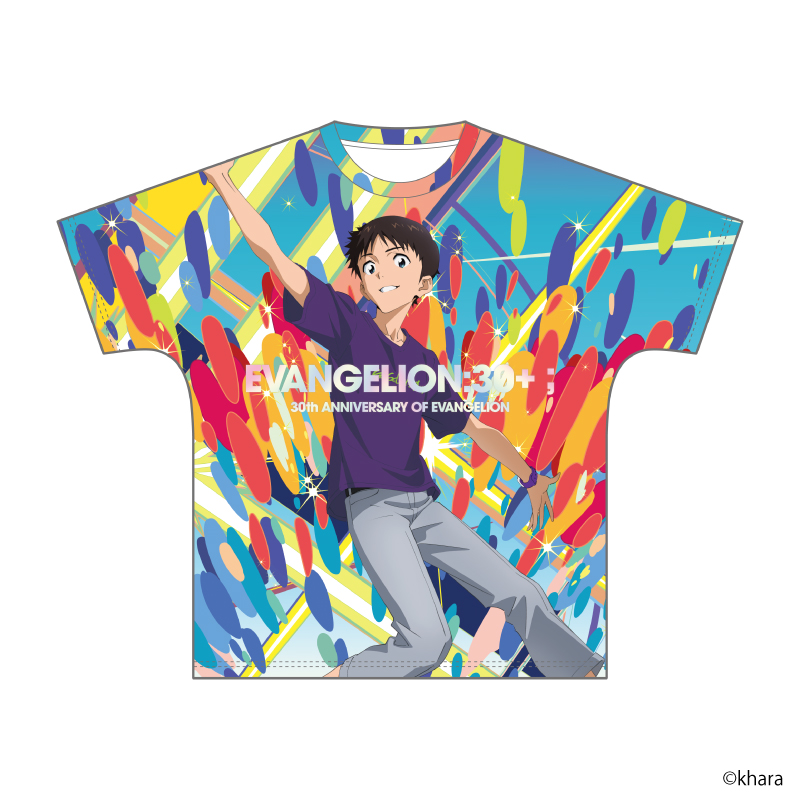 EVANGELION:30+；】フルグラフィックTシャツ・ロゴ/レイ [お届け予定