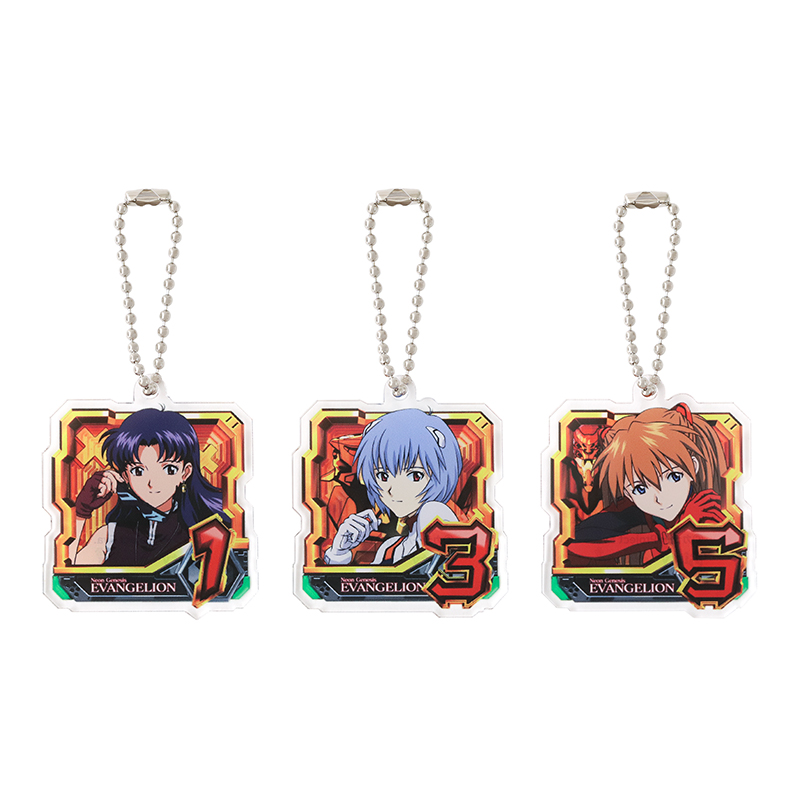 P 新世紀エヴァンゲリオン ~未来への咆哮~】アクリルキーホルダー4個