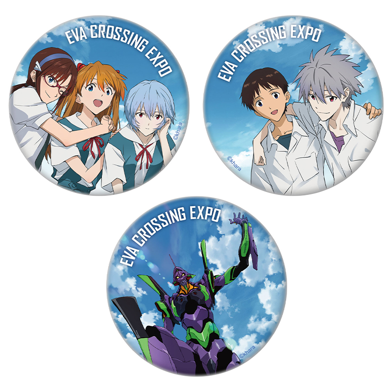 evangelion finally キンクリ堂 スクエア缶バッジ 綾波レイ evangelion